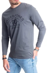 Jack & Jones Langarmshirt Regular Fit Longsleeve Dunkelgrau/Dunkelblau/Dunkelgrün/Grau/Blau/Khaki