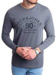 Jack & Jones Langarmshirt Regular Fit Longsleeve Dunkelgrau/Dunkelblau/Dunkelgrün/Grau/Blau/Khaki