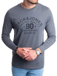 Langarmshirt stilvolles Regular Fit Longsleeve mit Printdruck Bequemes Oberteil aus Baumwolle mit Rundhalsausschnitt
