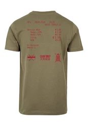 MisterTee Kurzarmshirt Cash Only Tee Dunkelgrün/Grau/Khaki