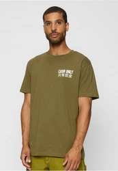 MisterTee Kurzarmshirt Cash Only Tee Dunkelgrün/Grau/Khaki
