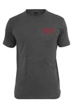 MisterTee Kurzarmshirt Cash Only Tee Dunkelgrau/Hellgrau/Grau/Rot