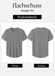 JMIERR Muscleshirt T-Shirts für Herren Hemd Kurzarm Sport Sommer Dunkelgrau/Grau/Hellgrau/Schwarz