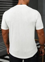 JMIERR Muscleshirt T-Shirts für Herren Hemd Kurzarm Sport Sommer Weiß/Schwarz/Creme/Dunkelblau