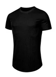 JMIERR Muscleshirt T-Shirts für Herren Hemd Kurzarm Sport Sommer Schwarz