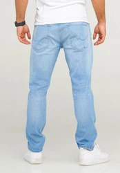JACK & JONES Herren Jeans Mike ARIS 5-Pocket Style JJIMIKE JJARIS Weiß/Creme/Hellblau/Blau