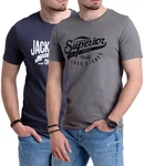 Jack & Jones Print Shirt Logo T-Shirt Dunkelblau/Dunkelgrau/Schwarz/Blau Jack & Jones Print Shirt Logo T-Shirt Dunkelblau/Dunkelgrau/Schwarz/Blau