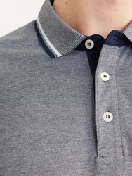 Jack & Jones Poloshirt Fit Polo Shirt JJEPAULOS Sommer Hemd Pique (1-tlg) (3615) Grau (3615)