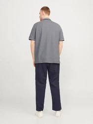 Jack & Jones Poloshirt Fit Polo Shirt JJEPAULOS Sommer Hemd Pique (1-tlg) (3615) Grau (3615)