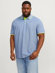 Jack & Jones Poloshirt Fit Polo Shirt JJEPAULOS Sommer Hemd Pique (1-tlg) (3615) Blau (3615)