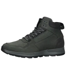 Stiefelette Leder/Textil Schnrstiefelette