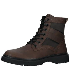 Stiefelette Lederimitat Schnrstiefelette