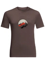 Jack Wolfskin T-Shirt HIKING S/S Rot/Braun/Orange