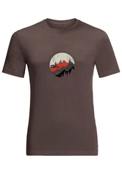 Jack Wolfskin T-Shirt HIKING S/S Rot/Braun/Orange
