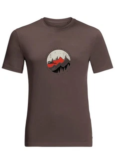 Jack Wolfskin T-Shirt HIKING S/S Rot/Braun/Orange