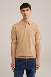 WE Fashion Poloshirt Braun/Khaki/Beige