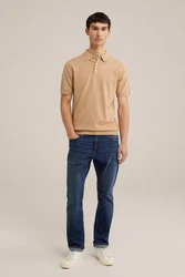 WE Fashion Poloshirt Braun/Khaki/Beige