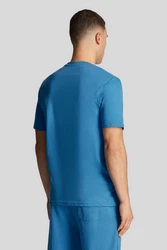 Lyle & Scott T-Shirt Plain Hellblau/Blau