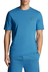 Lyle & Scott T-Shirt Plain Hellblau/Blau