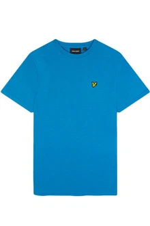 Lyle & Scott T-Shirt Plain Hellblau/Blau