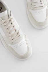 Next EDIT Tennisschuhe Sneaker Weiß/Grau/Beige/Creme