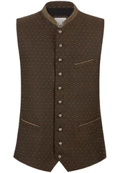 Stockerpoint Trachtenweste Hudson Khaki/Dunkelgrün/Dunkelbraun/Braun