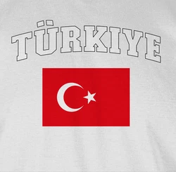 Shirtracer T-Shirt Trkiye Schriftzug mit Flagge Lila/Dunkelrot