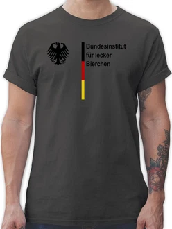Shirtracer T-Shirt Bundesinstitut für lecker Bierchen 2024 Fußball EM Fanartikel