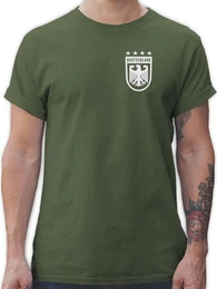 T-Shirt Deutschland Wappen mit Bundesadler 4 Sterne Germany 2026 Fussball WM Fanartikel
