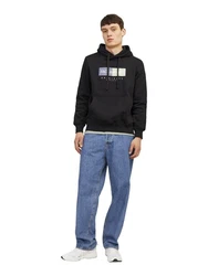 Jack & Jones Hoodie JOR Frederiksberg Hellblau/Schwarz/Beige/Braun