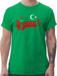 Shirtracer T-Shirt Trkiye Fanartikel EM Trkei Wappen 2024 Fussball Fanartikel Grün