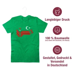 Shirtracer T-Shirt Trkiye Fanartikel EM Trkei Wappen 2024 Fussball Fanartikel Grün