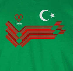 Shirtracer T-Shirt Trkiye Fanartikel EM Trkei Wappen 2024 Fussball Fanartikel Grün