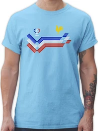 T-Shirt France Fanartikel EM, Frankreich Wappen 2026 Fussball WM Fanartikel