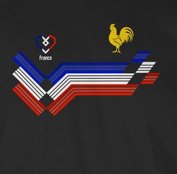 Shirtracer T-Shirt France Fanartikel EM Wappen 2024 Silber/Grau/Schwarz/Creme/Orange/Mischfarben