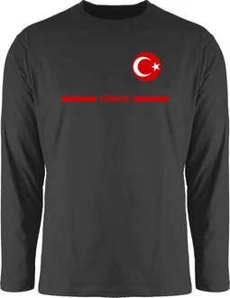 Shirtracer Rundhalsshirt Türkei Trikot Wappen Fanartikel 2024