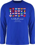 Shirtracer Rundhalsshirt Im Fußball Vereint Deutschland EM 2024 Fanartikel Blau/Dunkelblau