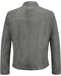 Milestone Lederjacke MsJasper Grau/Hellgrau/Dunkelgrau/Braun