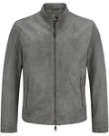 Milestone Lederjacke MsJasper Grau/Hellgrau/Dunkelgrau/Braun