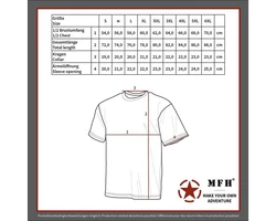 MFH US T-Shirt, halbarm hunter-braun
