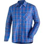 Maier Sports Funktionshemd Claas Herren Hemd OMBRE BLUE / BLUE CHECK