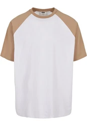 URBAN CLASSICS Urban Classics Herren Organic Oversized Raglan Tee Beige/Braun/Khaki/Weiß