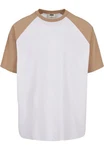 URBAN CLASSICS Urban Classics Herren Organic Oversized Raglan Tee Beige/Braun/Khaki/Weiß