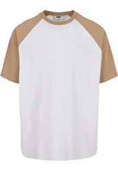 URBAN CLASSICS Urban Classics Herren Organic Oversized Raglan Tee Beige/Braun/Khaki/Weiß