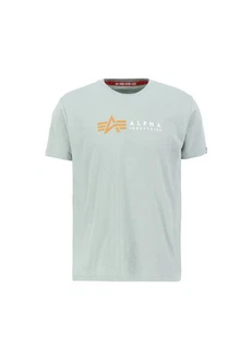 Alpha Industries T-Shirt Alpha Label T Grün/Hellgrün/Hellblau