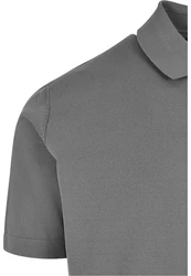 URBAN CLASSICS Langarmhemd Knitted Shirt Dunkelgrau/Grau/Hellgrau