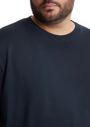 Marc O'Polo T-Shirt Bio-Baumwolle Dunkelblau/Schwarz
