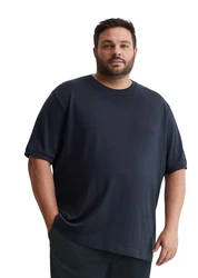 Marc O'Polo T-Shirt Bio-Baumwolle Dunkelblau/Schwarz