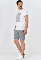 Indicode Chinoshorts Caedmon Grau/Hellgrau/Dunkelgrau
