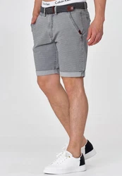 Indicode Chinoshorts Caedmon Grau/Hellgrau/Dunkelgrau